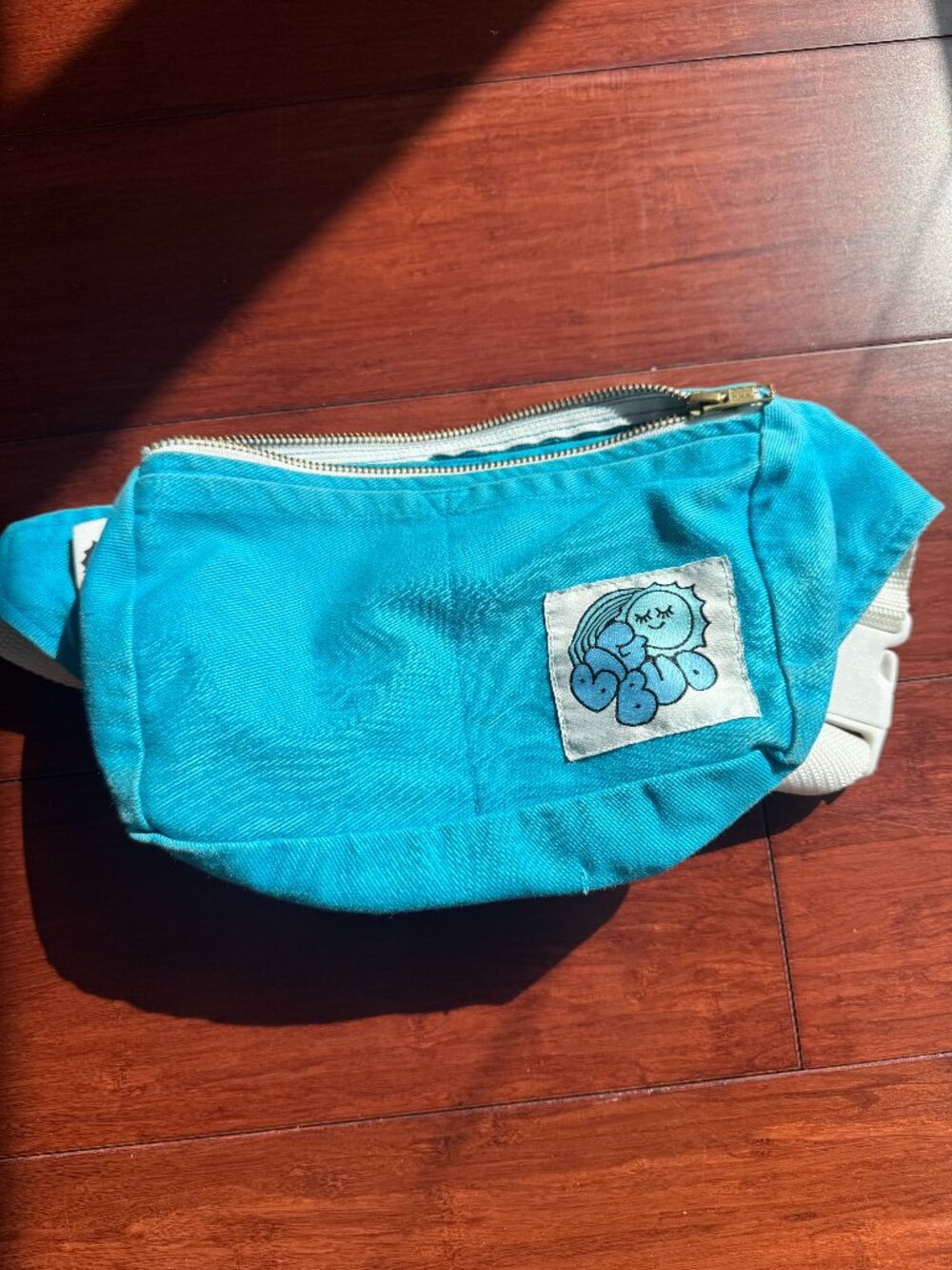 Big Bud Press Fanny Pack Belt Bag Teal Turquoise Canvas